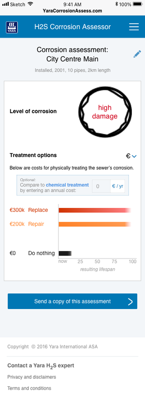Mobile design: treatment options comparing the cost and resulting lifespan of replacing, repairing, or doing nothing